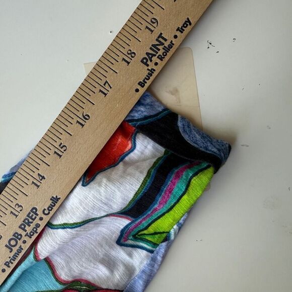 Chico's Colorful Tropical Print Knit top, Size Medium - Picture 5 of 9